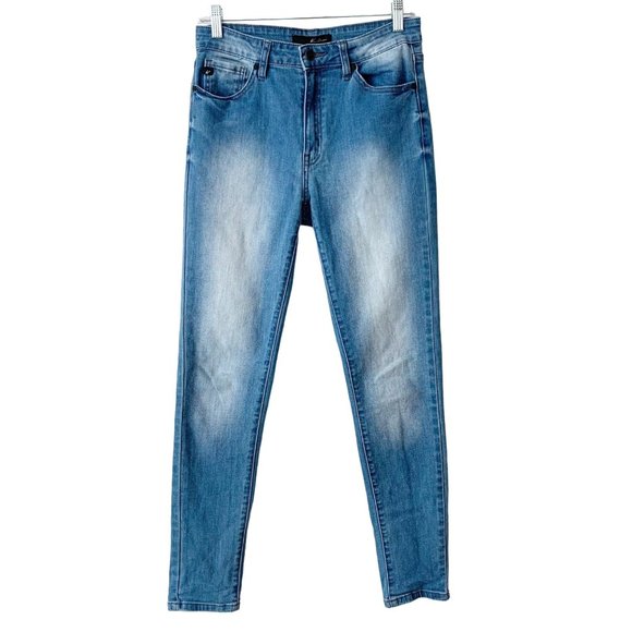 KanCan Denim - Kancan High Rise Skinny Jeans Size 28 Bleached Light Wash S49